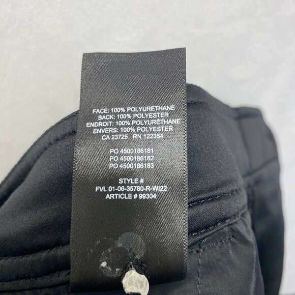 Aritzia Babaton Vegan Leather Command Cropped Pants Women Size 0 Black Mid-Rise - Picture 5 of 15